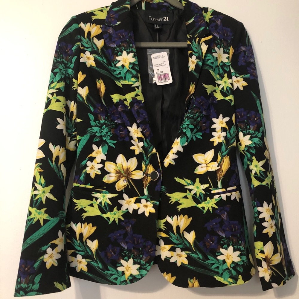 Forever 21, Floral Print Blazer